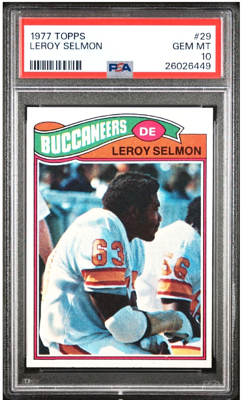 1977 Topps #29 Lee Roy Selmon Rookie Card PSA 10 Tampa Bay Bucs HOF RARE POP 17!