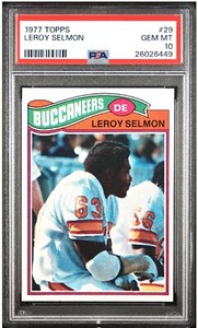 1977 Topps #29 Lee Roy Selmon Rookie Card PSA 10 Tampa Bay Bucs HOF RARE POP 17!