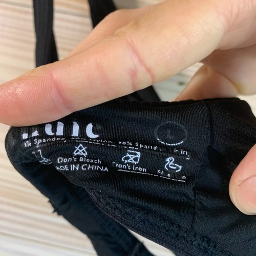 Andie Swimsuit Women Large Bikini Set Valencia Top Bikini Bottom Rib Black - Picture 11 of 13