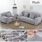 Plush Elastic Sofa Covers Room Sectional Slipcover Couch Cover 1/2/3/4 Seater