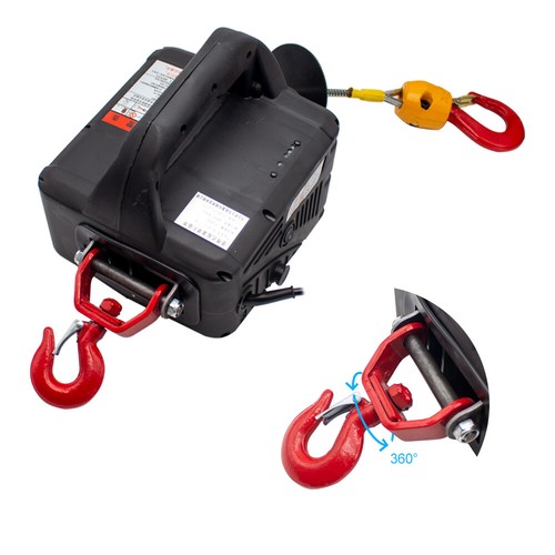Cabrestante Eléctrico Portátil Elevador Eléctrico Polipasto de Tracción Polipasto Eléctrico 500KG Y. - Imagen 4 de 6
