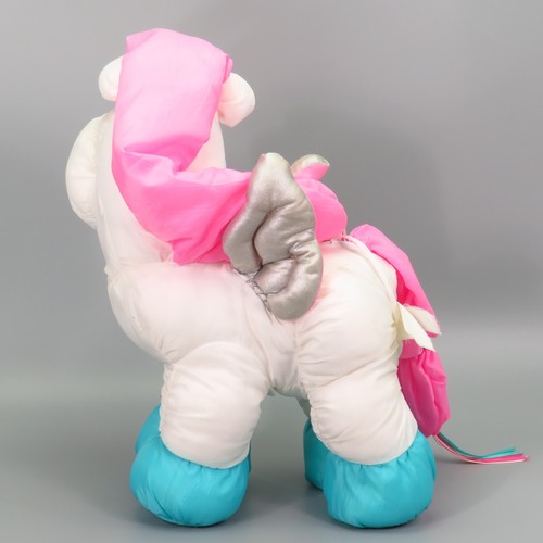 Vintage Fisher Price Puffalumps Enchanted Starfire Pegasus Horse Plush White '87 - Picture 8 of 22