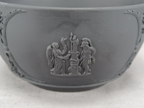 Antique 19th Century Wedgwood Black Basalt Neoclassical 4 1/2 Inch Bowl - Picture 5 of 15