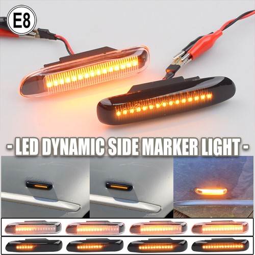 Luz de marcador lateral LED secuencial para BMW Serie 3 E46 1998 1999 2001 2002-2003 - Imagen 5 de 23