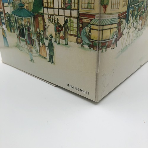 Vintage 1999 Lemax Porzellan beleuchtet Midtown Bank Weihnachtsdorf Haus Exc - Bild 22 von 24