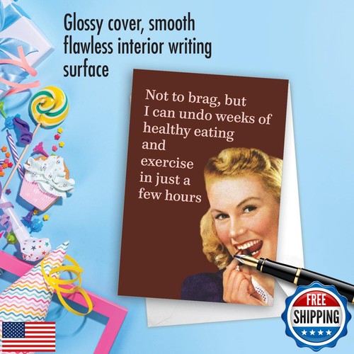 NobleWorks, Funny Birthday Greeting Card with 5 x 7 Inch Envelope (1 Card) Bd - Picture 5 of 5
