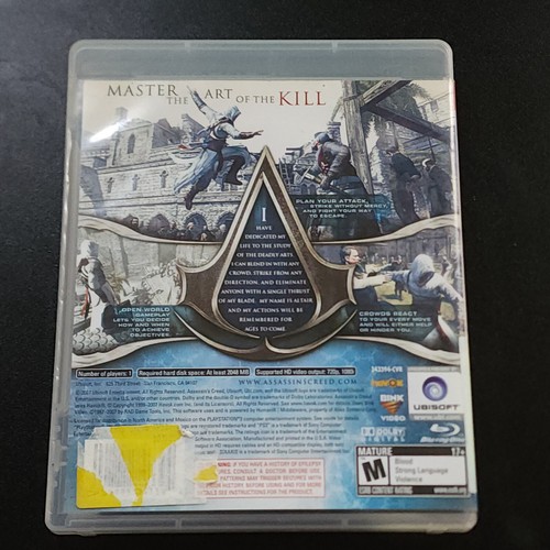 Assassin's Creed PS3 CIB, Manual Included, Tested - Picture 2 of 11
