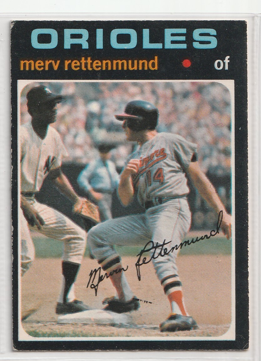 1971  O-Pee-Chee Baseball  #393 Merv Rettenmund  Baltimore Orioles