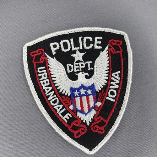 Urbandale IA Iowa Police Dept. 4 1/4" Older Cheesecloth Patch - Picture 1 of 2