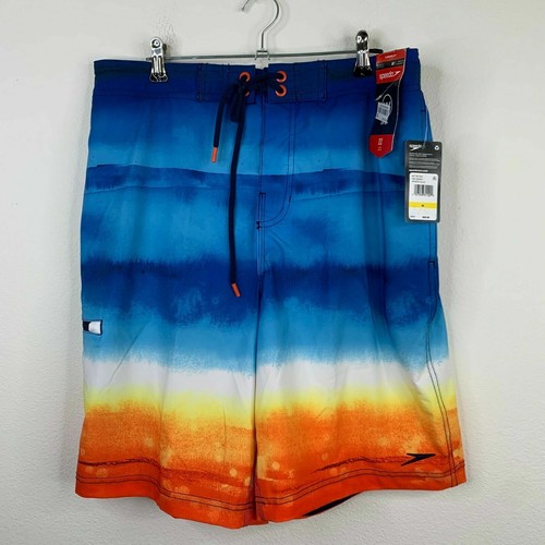 Speedo Mens Medium NEW E-Board 21" UV 50+ Swim Board Shorts 10" Inseam - Picture 1 of 8