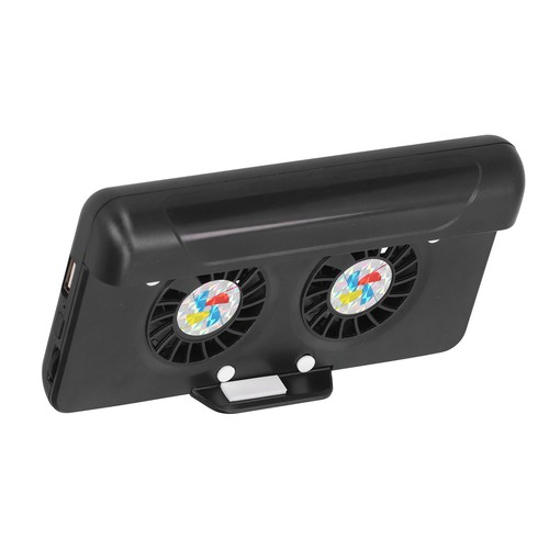 Multi Functional Non Slip Double Fan Radiator Heat Dissipation Backclip Mobi NEW - Afbeelding 12 van 12