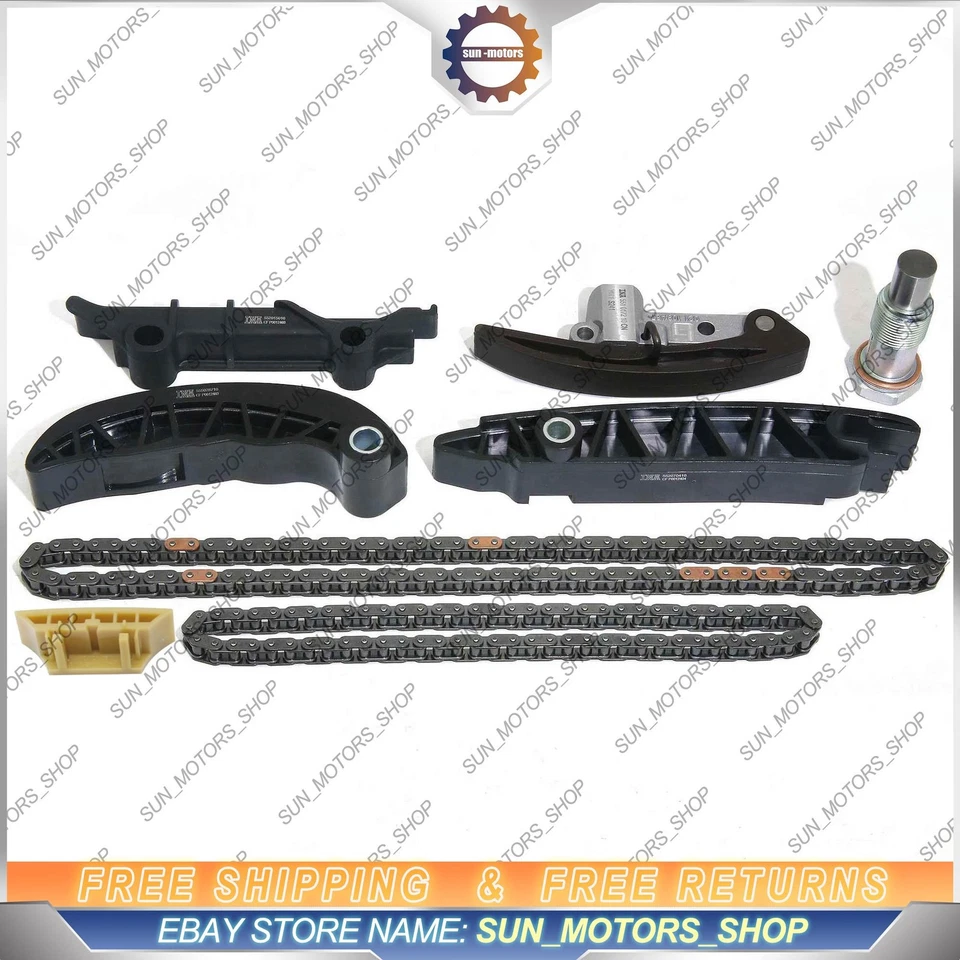 Kit de guía de cadena de distribución de 8 piezas para Porsche VW Passat CC Touareg Audi Q7 3.6 VR6 FSI Foto 2 de 4