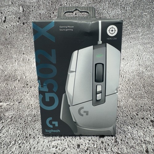Authentic Logitech G502X Wired Gaming Mouse WHITE (910-006144) Brand New Sealed