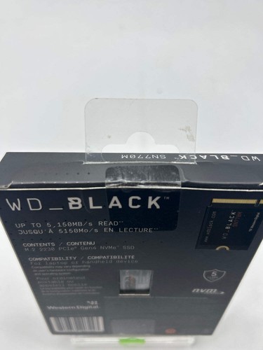 New Western Digital WD 2230mm Black SN770M 1TB M.2 NVMe Gen 4.0 x 4 SSD - Picture 3 of 3