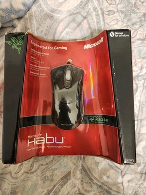Microsoft Habu Powered by Razer Laser Gaming Mouse 2000 DPI 2006 Model, Sealed