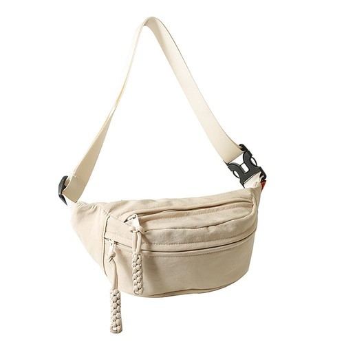 Japanese Style Couple Waistpack Solid Color Fanny Pack Sports Outdoor - Picture 11 of 12