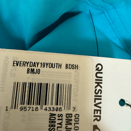 Quiksilver Youth Boys Blue Boardshorts Swim Trunk Drawstring Size 28/14 NWT - Picture 5 of 5