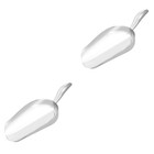 2 Pack Ice Machine Scoop Stainless Steel Kitchen Utility Metal Scoops