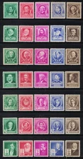 1940 US Scott 859-893 Famous Americans Set 35 Stamp Mint MNH OG Unused  T17246