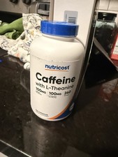 Nutricost Caffeine with L-Theanine, 100mg of Each, 240 Capsules, 240 Servings