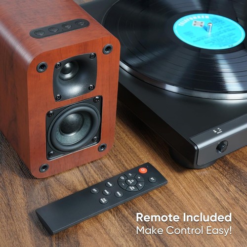 Kompakte Stereolautsprecher mit Bluetooth und AUX - perfekt für Plattenspieler - Bild 7 von 9