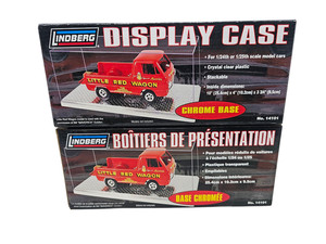 B5 Lindberg Display Case Chrome Base Hobby Model Craft 1/24 1/25 Scale 14101