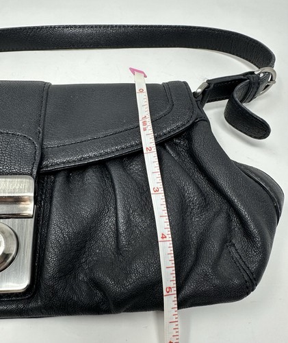 Antonio Melani Black Leather Purse Handbag Adjustable Strap C293 - Picture 8 of 8