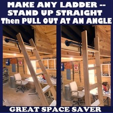 Ladder HARDWARE KIT-make any Ladder-Stand UpStraight,Then Pull out. FREE SHIPPNG