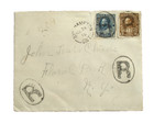 CANADA SINGHAMPTON, ONT RIGISTERED POSTAL COVER HISTORY to US 1916 — photo 1