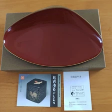 Echizen Lacquerware Elegant Dish Lacquerware 17x18cm Kitchen Tableware