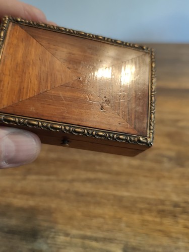 Boîte à Timbres En Bois De Rose Époque Napoléon III. - Imagen 17 de 18