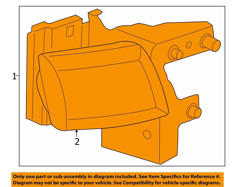 Dodge Ram 2500 Van Pasajero Derecho Fabricante Original Faro Faro Lámpara FJDVC Foto 3 de 4