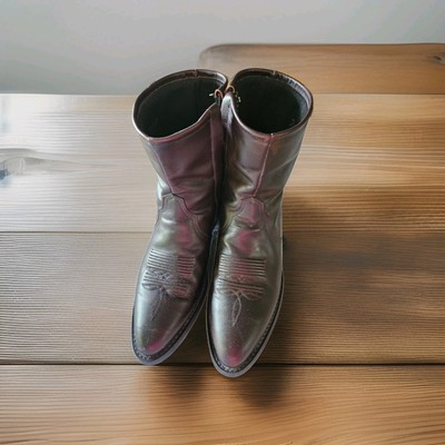 靴 TONY LAMA western boots 7 1/2EE Mens Us 7.5, Tony Lama Boots, Round Toe Boots, Brown Cowboy