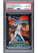 2024 Panini Donruss Optic Victor Wembanyama Downtown PSA 10 San Antonio Spurs