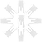 20 Pcs Adjustable Plastic Butterfly Curtain Hooks Pleat Clips for Drapery