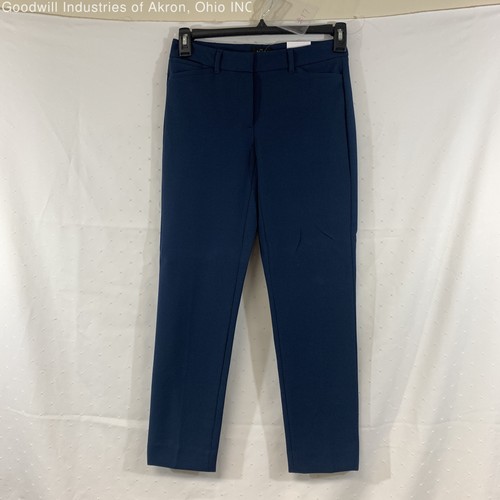 NWT White House Black Market Navy Women's Slim Ankle Pants, Sz. 0R