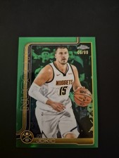 2025-26 Topps Chrome Basketball Nikola Jokic #25 Green Refractor Nuggets /99
