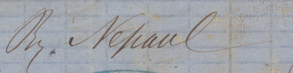 Марки Маврикия 1862 письмо в Бордо; 4d роза (SG48; B53 pmk) - см. описание. - Изображение 3 из 4