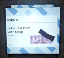 SOLIMA HOT/COLD Gel Pack for Sore Muscles & Aches (Microwaveable w/Strap) *NEW*
