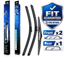 For Peugeot 308 SW Estate 2014-2024 Front Rear Wiper Blades x3 24"18"12"