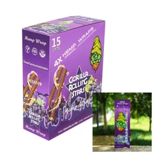 Grape Flavored Cigar Wraps 60-Count - 110mm Large Size Rolling Papers Bulk Box