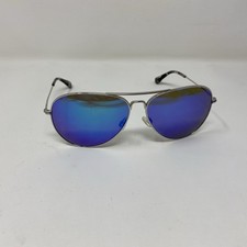 MAUI JIM Mavericks MJ264-17 61/14-137 SILVER BLUE MIRROR AVIATOR POLARIZED 174J