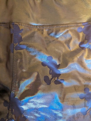 Disney Minnie Mouse NWT Women's Medium Shiny Pants Leggings Pink Purple - Bild 3 von 6