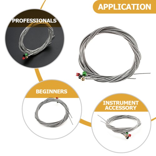 Bass Strings Steel Guitar Acoustic Musical Instrument Parts Wire - Bild 5 von 12