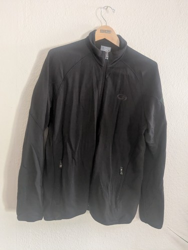 Icebreaker Merino Wool Sierra Jacket Mens Large L Black Realfleece 260 Full Zip - 第 1/13 張圖片