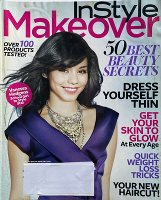 VANESSA HUDGENS Fall 2009 IN STYLE MAKEOVER Magazine