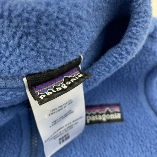 Patagonia Baby 18m 18 Months Blue Fleece Sweater Vest Full Zip Infant BP - Picture 5 of 6