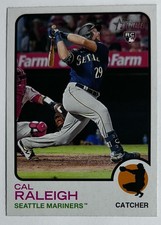 2022 Topps Heritage Cal Raleigh RC #367 Seattle Mariners