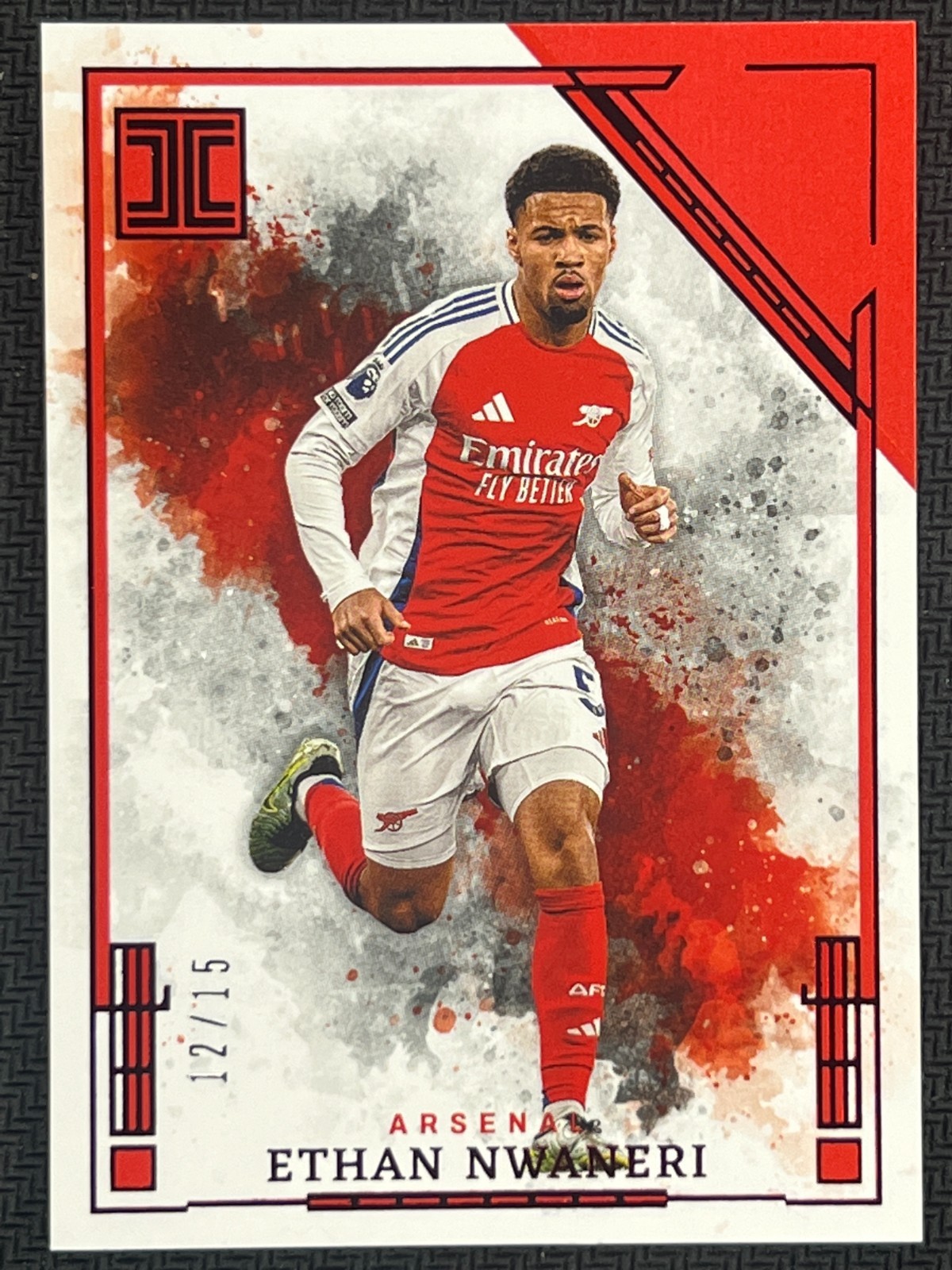 2024-25 Impeccable Premier League Ruby #95 Ethan Nwaneri Arsenal 12/15