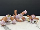 Vintage Porcelain UCGC Teddy Bear Gymnastics Figures, Pink Teddy Bears Aerobics — photo 8
